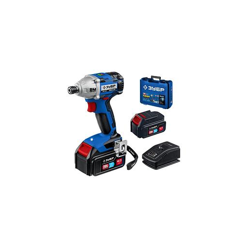 Ударный гайковерт Зубр GB-250-42, 4Ач, с двумя аккумуляторами фото 1