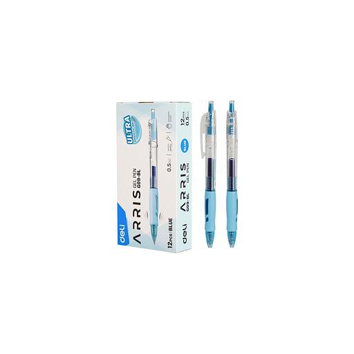 Ручка гелевая Deli Arris EG09-BL автоматическая чернила синий фото 1