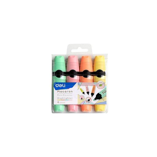 Набор текстовыделителей Deli Macaron EU356-MT, скошенный наконечник фото 1