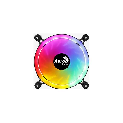 Вентилятор Aerocool Spectro 12 120мм, от БП:4-pin (Molex), 1000об/мин, 20 дБ, RGB, черный, Ret [spectro 12 frgb molex] фото 1