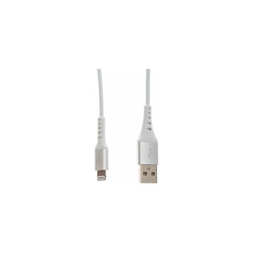 Кабель Cactus CS-LG.USB.A-1.2, Lightning (m) - USB (m), 1.2м, MFI, белый фото 1