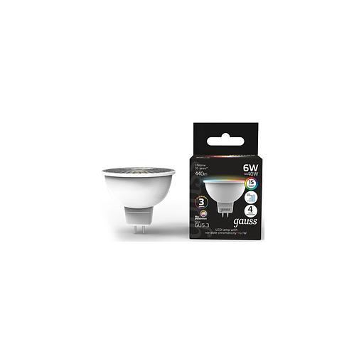 Лампа LED GAUSS GU5.3, софит, 6Вт, 101105406, одна шт. фото 1