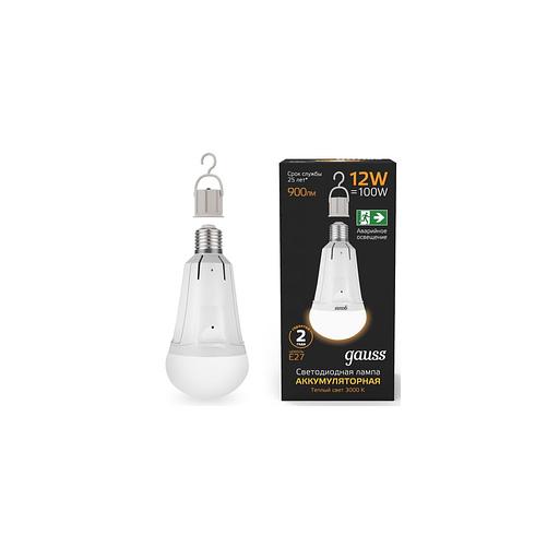 Лампа LED GAUSS E27, груша, 12Вт, 102002112, одна шт. фото 1