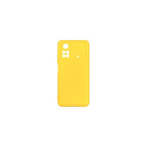 Чехол (клип-кейс) DF poCase-03, для Poco M4 Pro (4G), желтый [pocase-03 (yellow)] фото 1