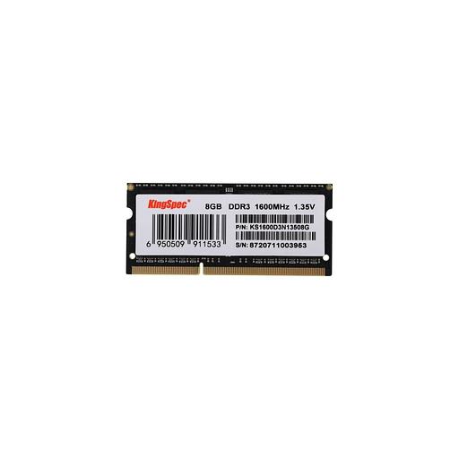 Оперативная память KINGSPEC KS1600D3N13508G DDR3L - 1x 8ГБ 1600МГц, для ноутбуков (SO-DIMM), Ret фото 1