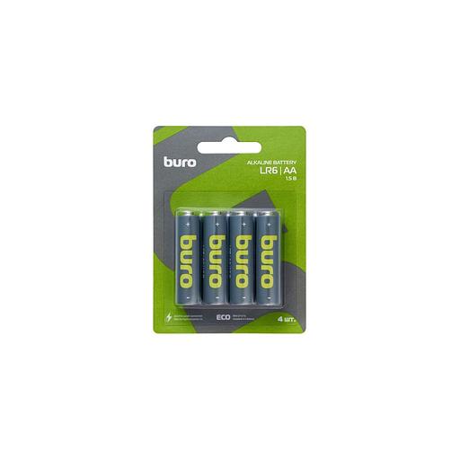 AA Батарейка Buro Alkaline LR6, 4 шт. фото 1