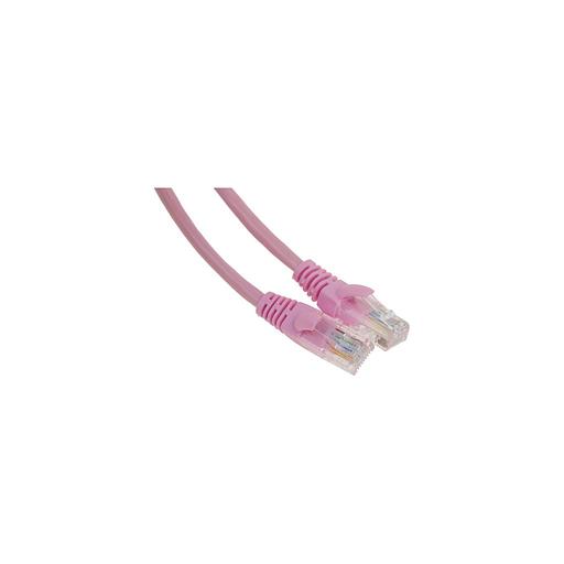 Патч-корд PREMIER PP12-1M/RO литой (molded), UTP, кат.5E, 1м, 4 пары, 26AWG, алюминий омедненный, многожильный, розовый фото 1