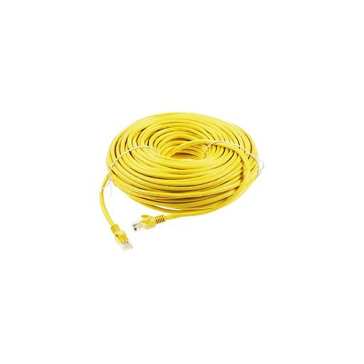 Патч-корд PREMIER PP12-30M/Y литой (molded), UTP, кат.5E, 30м, 4 пары, 26AWG, алюминий омедненный, многожильный, желтый фото 1