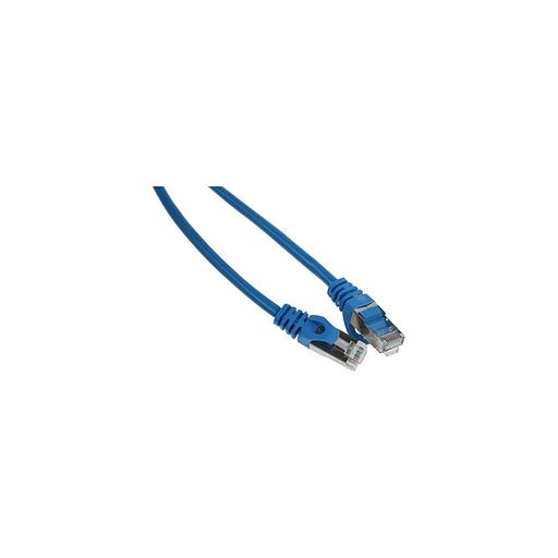 Патч-корд PREMIER PP22-2M/B литой (molded), FTP, кат.5E, 2м, 4 пары, 26AWG, алюминий омедненный, многожильный, синий фото 1