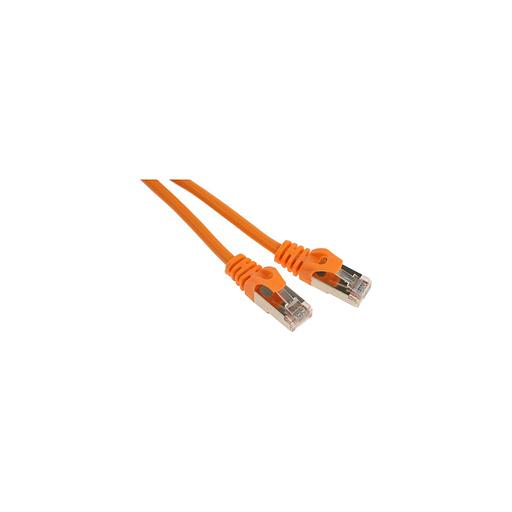 Патч-корд PREMIER PP22-2M/O литой (molded), FTP, кат.5E, 2м, 4 пары, 26AWG, алюминий омедненный, многожильный, оранжевый фото 1