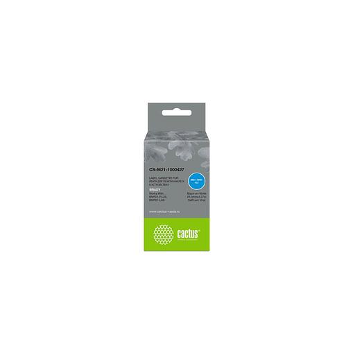 Картридж Cactus CS-M21-1000427, 25.4мм, черный шрифт, белый фон, 4.27м ( CS-M21-1000427 фото 1