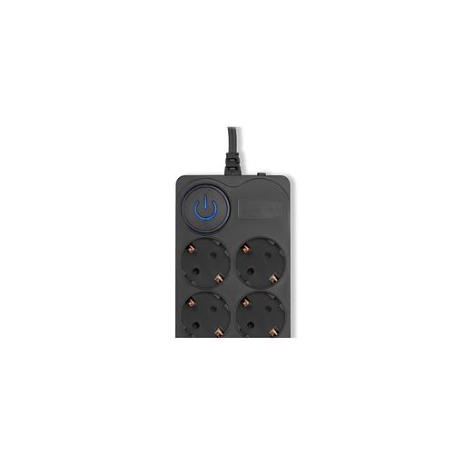 Сетевой фильтр Ippon BK-8-EU-3-10-B, 3м, черный фото 1