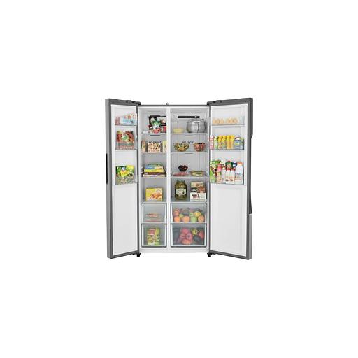 Холодильник двухкамерный HAIER HRF535DM7RU Side by Side, инверторный серебристый фото 1