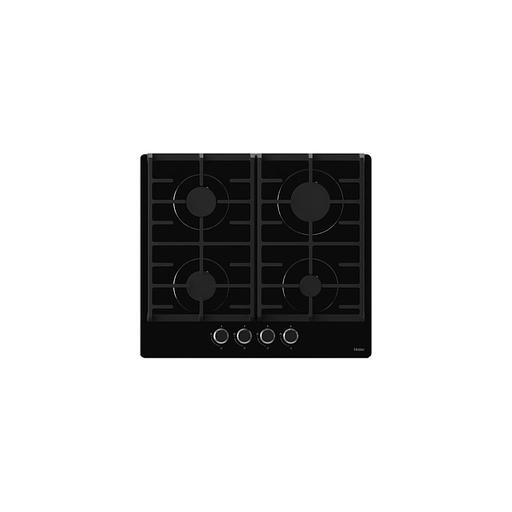 Газовая варочная панель HAIER HHX-G64CNB, 4 конфорки, закаленное стекло, черный фото 1