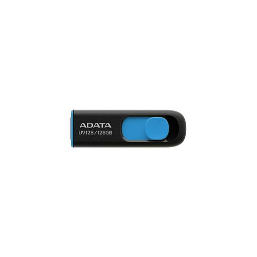 Флешка USB A-Data DashDrive UV128 128ГБ, USB3.0, черный и синий [auv128-128g-rbe] фото 1