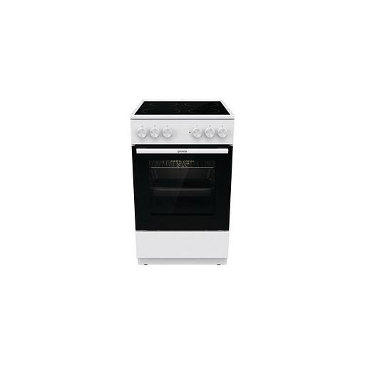 Электрическая плита Gorenje GEC5A41WG, стеклокерамика, белый/черный фото 1