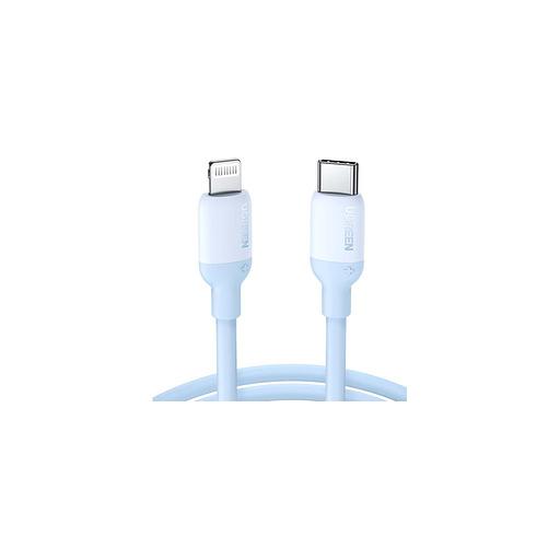 Кабель UGREEN US387, Lightning (m) - USB (m), 1м, MFI, 3A, голубой [20313_] фото 1
