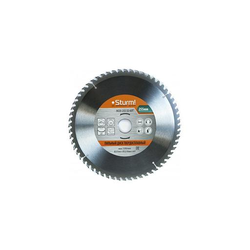 Пильный диск STURM! 9020-255-32-60T, по дереву, 255мм, 32мм, 1 фото 1