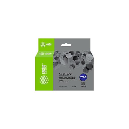 Картридж Cactus CS-EPT02Q1, T02Q, черный пигментный / CS-EPT02Q1 фото 1
