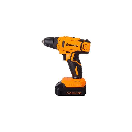 Дрель-шуруповерт Вихрь ДА-20Л-2КА, 1.5Ач, с двумя аккумуляторами [72/14/36] фото 1