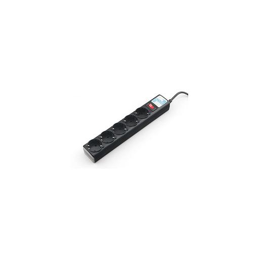Сетевой удлинитель PowerCube SPG5-7M, 7м, черный фото 1