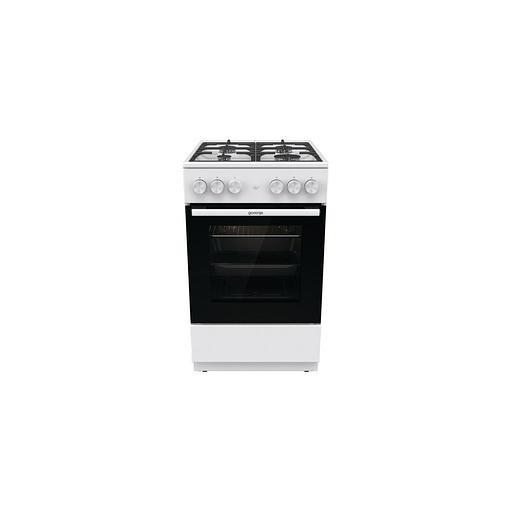 Газовая плита Gorenje GG5A11WF, газовая духовка, без крышки, чугун, белый фото 1