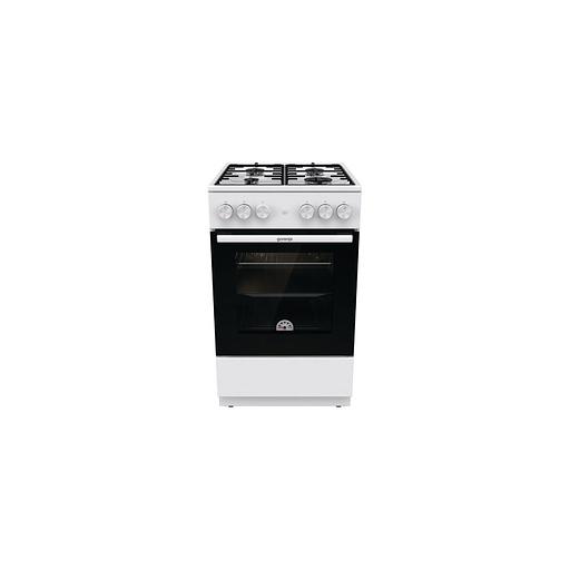 Газовая плита Gorenje GG5A12WH, газовая духовка, без крышки, сталь, белый фото 1