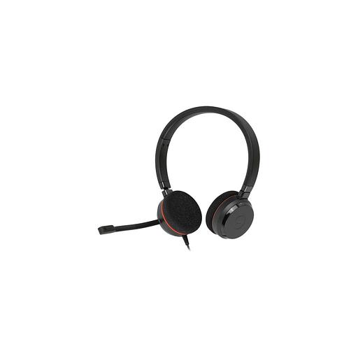 Гарнитура Jabra Evolve 20 MS Stereo, для контактных центров, накладные, проводные, черный [4999-823-109] фото 1