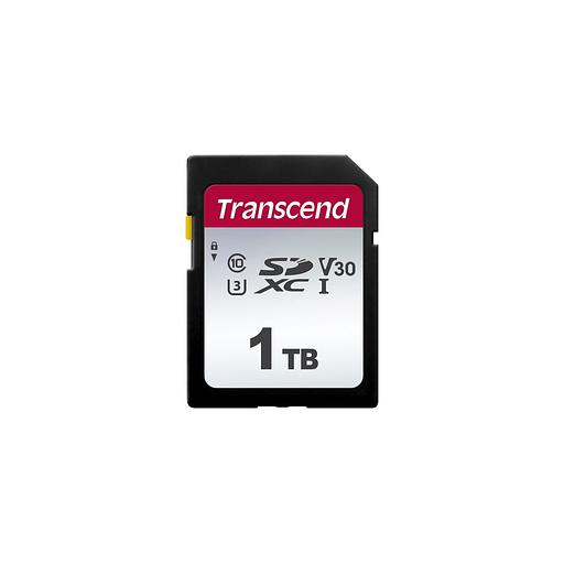 Карта памяти SDXC UHS-I U3 Transcend 300S 1024 ГБ, 100 МБ/с, Class 10, TS1TSDC300S, 1 шт., без адаптера фото 1