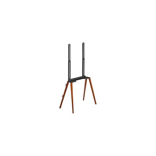 Подставка для телевизора Cactus CS-ST3644BKWN, 43-65", напольный, черный / орех фото 1