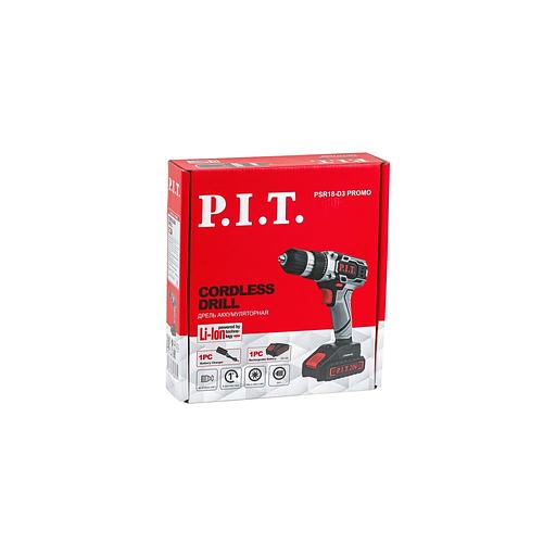 Дрель-шуруповерт P.I.T. PSR18-D3 Promo, 1.5Ач, с одним аккумулятором фото 1