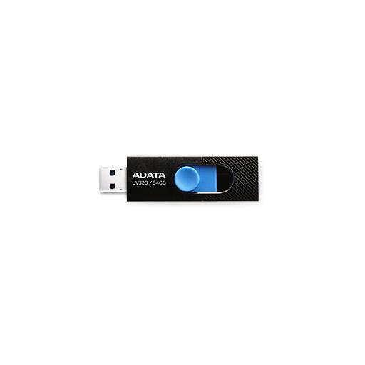 Флешка USB A-Data UV320 64ГБ, USB3.2, черный [auv320-64g-rbkbl] фото 1