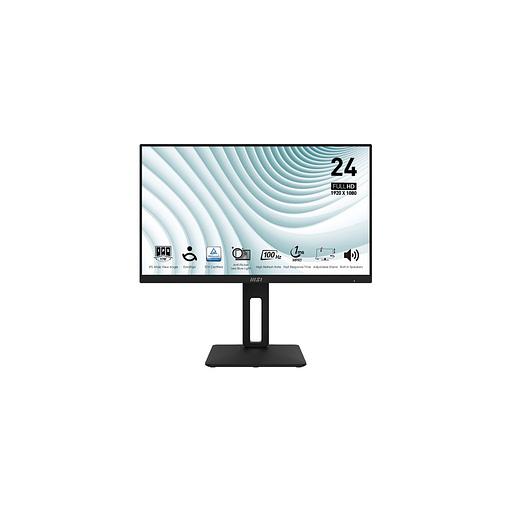 23.8" Монитор MSI Pro MP242AP, 1920x1080, IPS, 100Гц, 1хHDMI, 1хDP, черный [9s6-3pa19t-204] фото 1