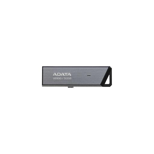 Флешка USB (Type-C) A-Data UE800 512ГБ, USB3.2, серебристый [aeli-ue800-512g-csg] фото 1