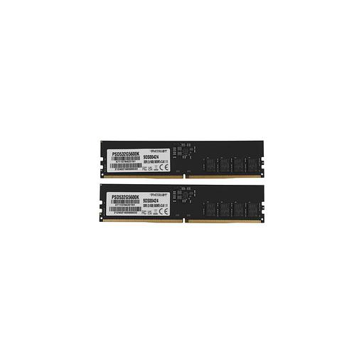 Оперативная память Patriot Signature PSD532G5600K DDR5 - 2x 16ГБ 5600МГц, DIMM, Ret фото 1