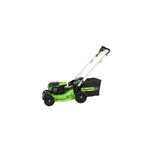 Газонокосилка аккумуляторная GREENWORKS GD60LM51SPK4, 51см, самоходная, 4Ач, с ЗУ [2514307ub] фото 1