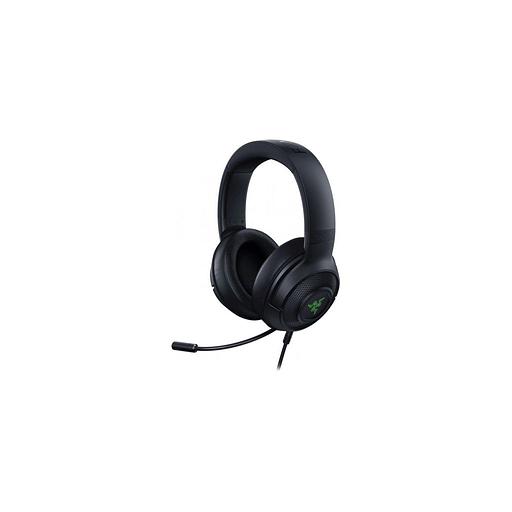 Гарнитура игровая Razer Kraken V3 X, для компьютера, мониторные, проводные, черный [rz04-03750300-r3m1] фото 1