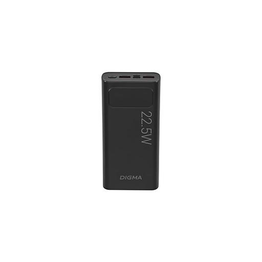 Внешний аккумулятор (Power Bank) Digma DGPF20A, 20000мAч, черный [dgpf20a22pbk] фото 1