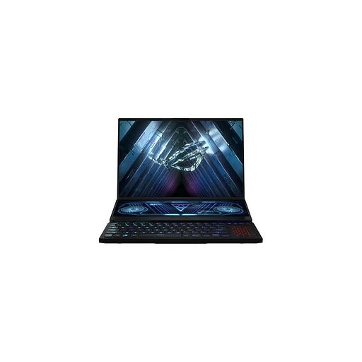 Ноутбук игровой ASUS ROG Zephyrus Duo 16 GX650PY-NM083W 16", 2023, IPS, AMD Ryzen 9 7945HX 2.5ГГц, 16-ядерный, 32ГБ DDR5, 2ТБ SSD, NVIDIA GeForce RTX 4090 для ноутбуков - 16 ГБ, Windows 11 Home, черный [90nr0bi1-m004v0] фото 1