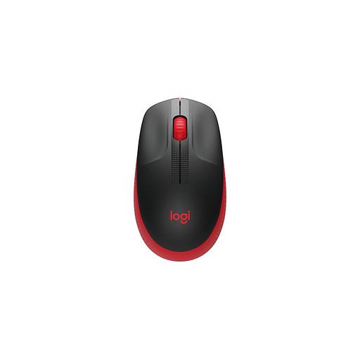 Мышь беспроводная Logitech M190, радио, оптическая, USB, 1000dpi, черный и красный [910-005908] фото 1