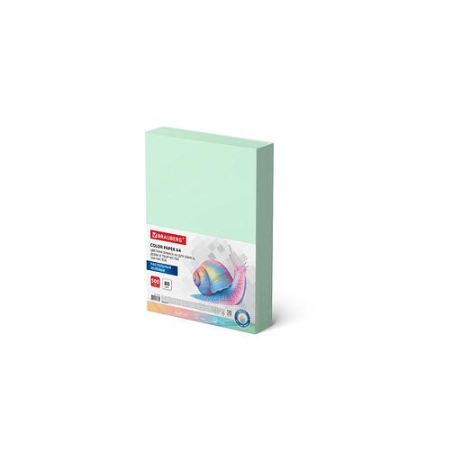 Бумага BRAUBERG Standard 115221, A4, офисная, 500л, 80г/м2, зеленый, фактура гладкая фото 1