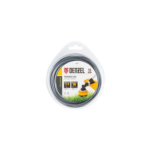 Леска для садовых триммеров DENZEL Aluflex, 2.4мм, 15м [96834] фото 1
