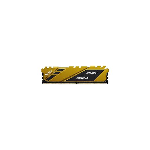 Оперативная память NETAC Shadow NTSDD4P32SP-08Y DDR4 - 1x 8ГБ 3200МГц, DIMM, Yellow, Ret фото 1