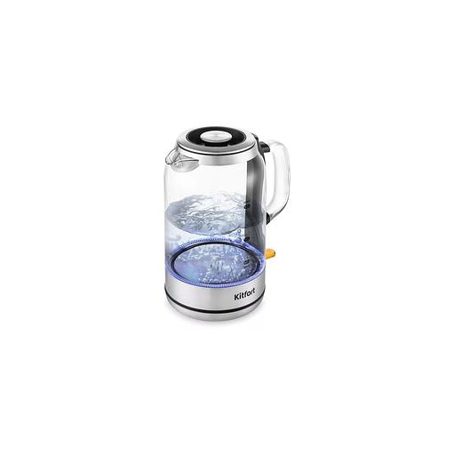 Чайник электрический KitFort КТ-6193, 2200Вт, прозрачный фото 1