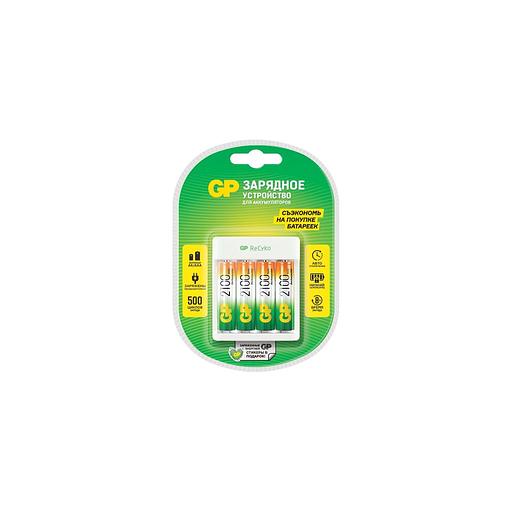 AA/AAA Зарядное устройство GP Rechargeable GP E411/210AAHCCS-2CR1, 4 шт. 2100мAч фото 1