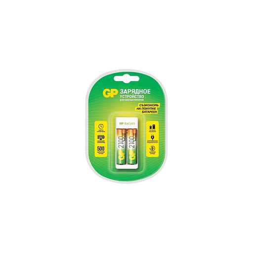 AA/AAA Зарядное устройство GP Rechargeable E211/210AAHCCS-2CR1, 2 шт. 2100мAч фото 1