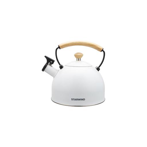Металлический чайник StarWind Country, 2.5л, белый [sw-ch1712] фото 1