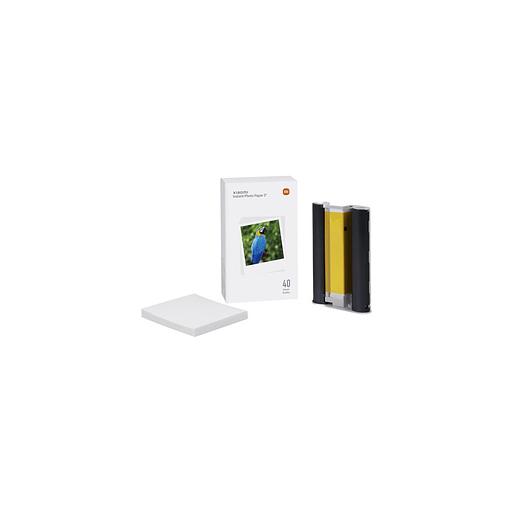 Фотобумага Xiaomi Instant Photo Paper 3", A7, для термической печати, 40л, 273г/м2, белый, фактура гладкая, покрытие глянцевое [bhr6756gl] фото 1