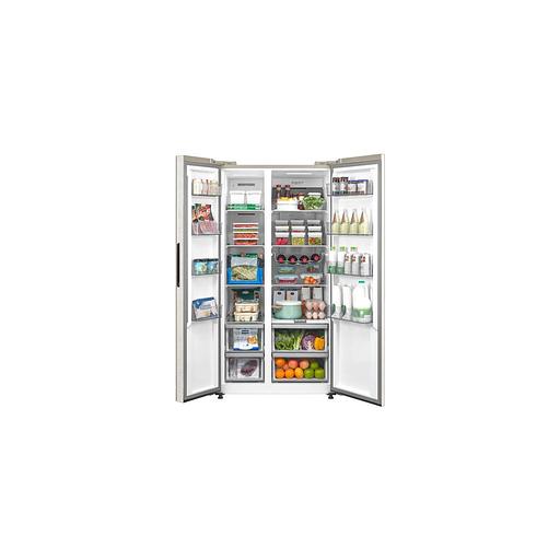 Холодильник двухкамерный Midea MDRS791MIE33 Side by Side, инверторный бежевый фото 1
