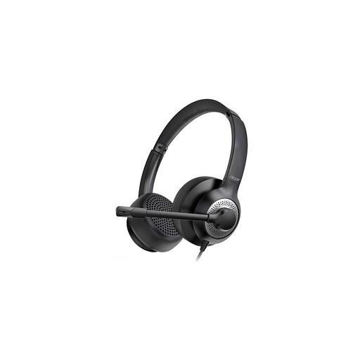 Гарнитура Acer OHW309, для компьютера, накладные, проводные USB/3,5 мм, черный [zl.hdsee.004] фото 1